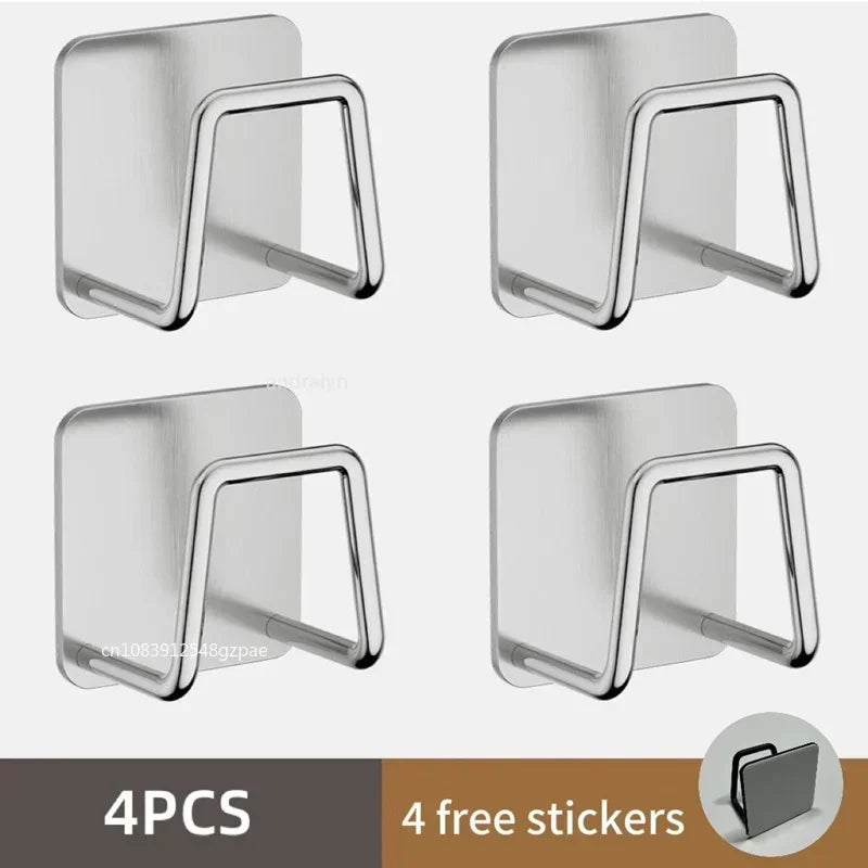 1/3/6pcs Stainless Steel Sink Sponge Rack For Sponge™