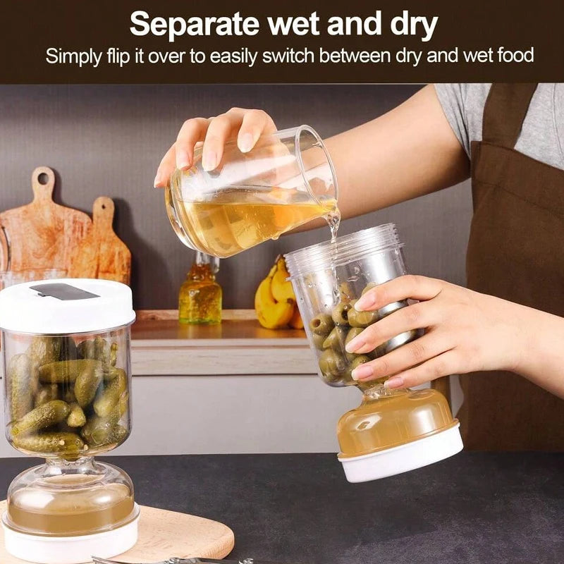 Pickles Jar Dry and Wet Dispenser Food™