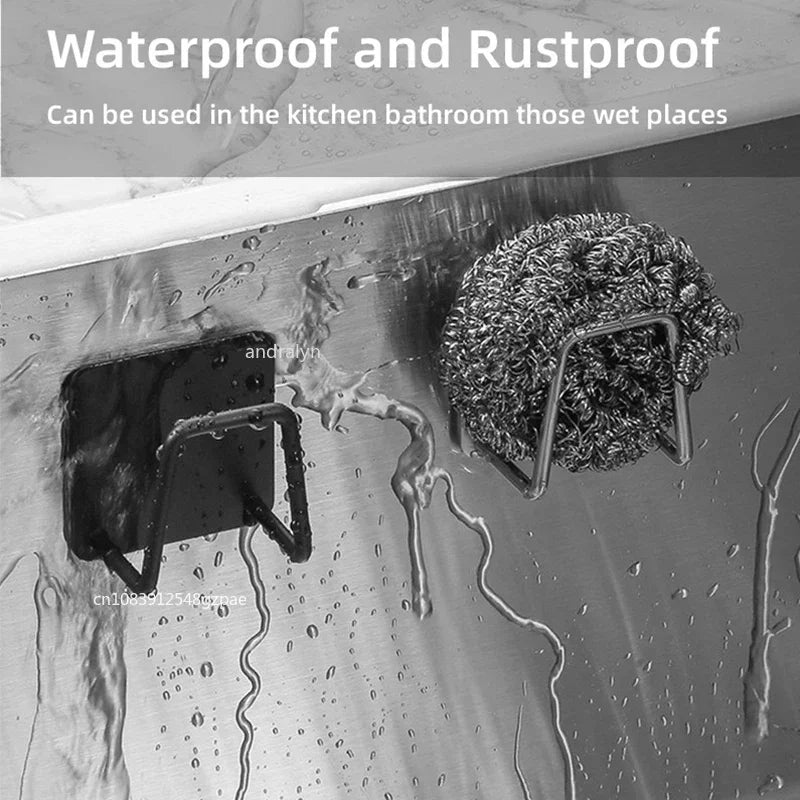 1/3/6pcs Stainless Steel Sink Sponge Rack For Sponge™